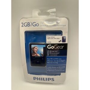 Philips GoGear SA3020 2GB Digital audio video player blue - New sealed package